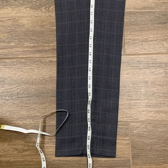 NWOT ROSSI MAN CHARCOAL PLAID SIZE 34S 3PC SUIT - Picture 9 of 12